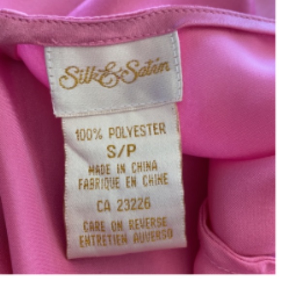 Silk & Satin PNK Satin Nightgown, S *P1051 - Picture 6 of 6